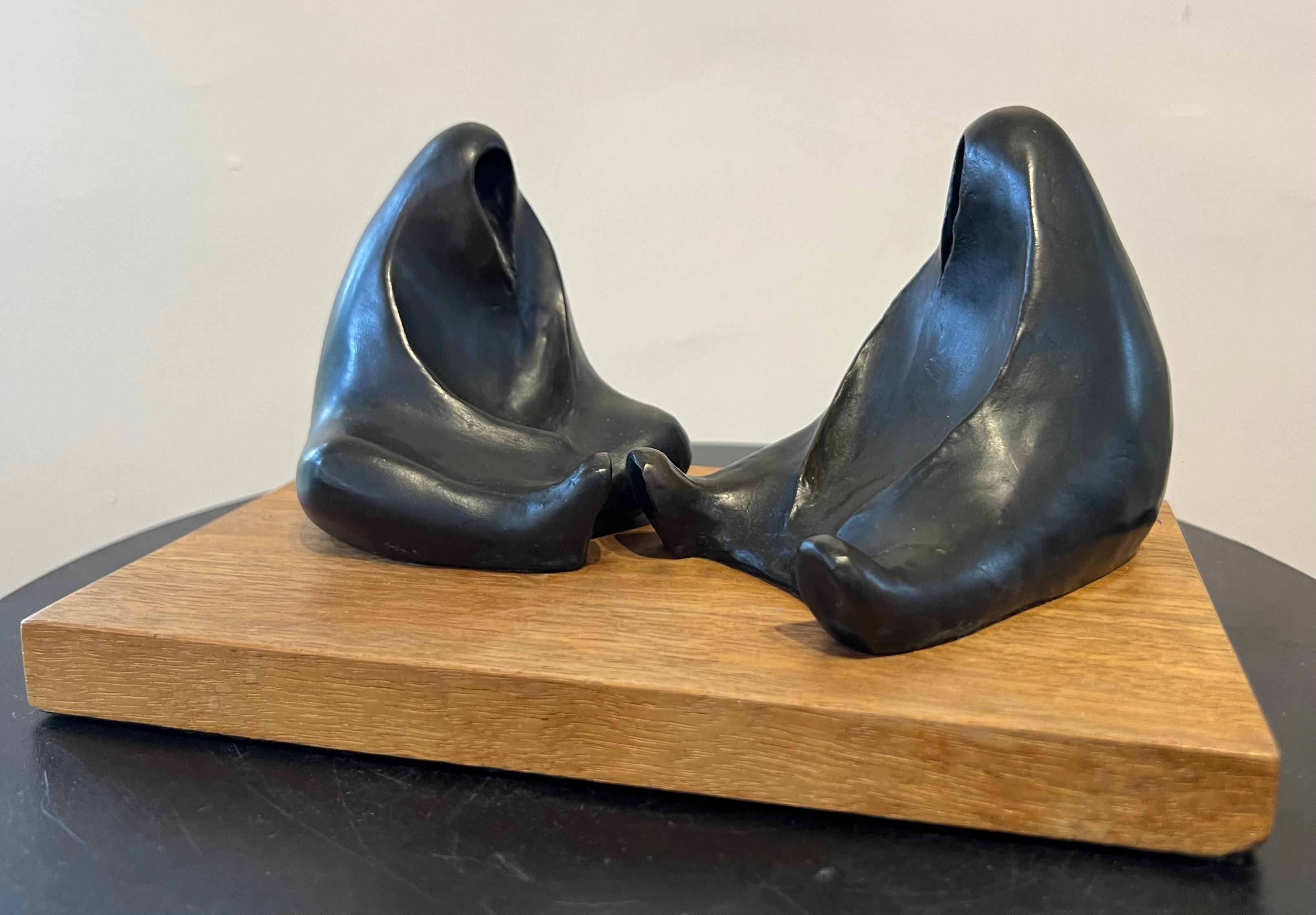 Charla nocturna, Allan Houser, bronce, escultura, edición limitada, marrón, figurativo en venta 1