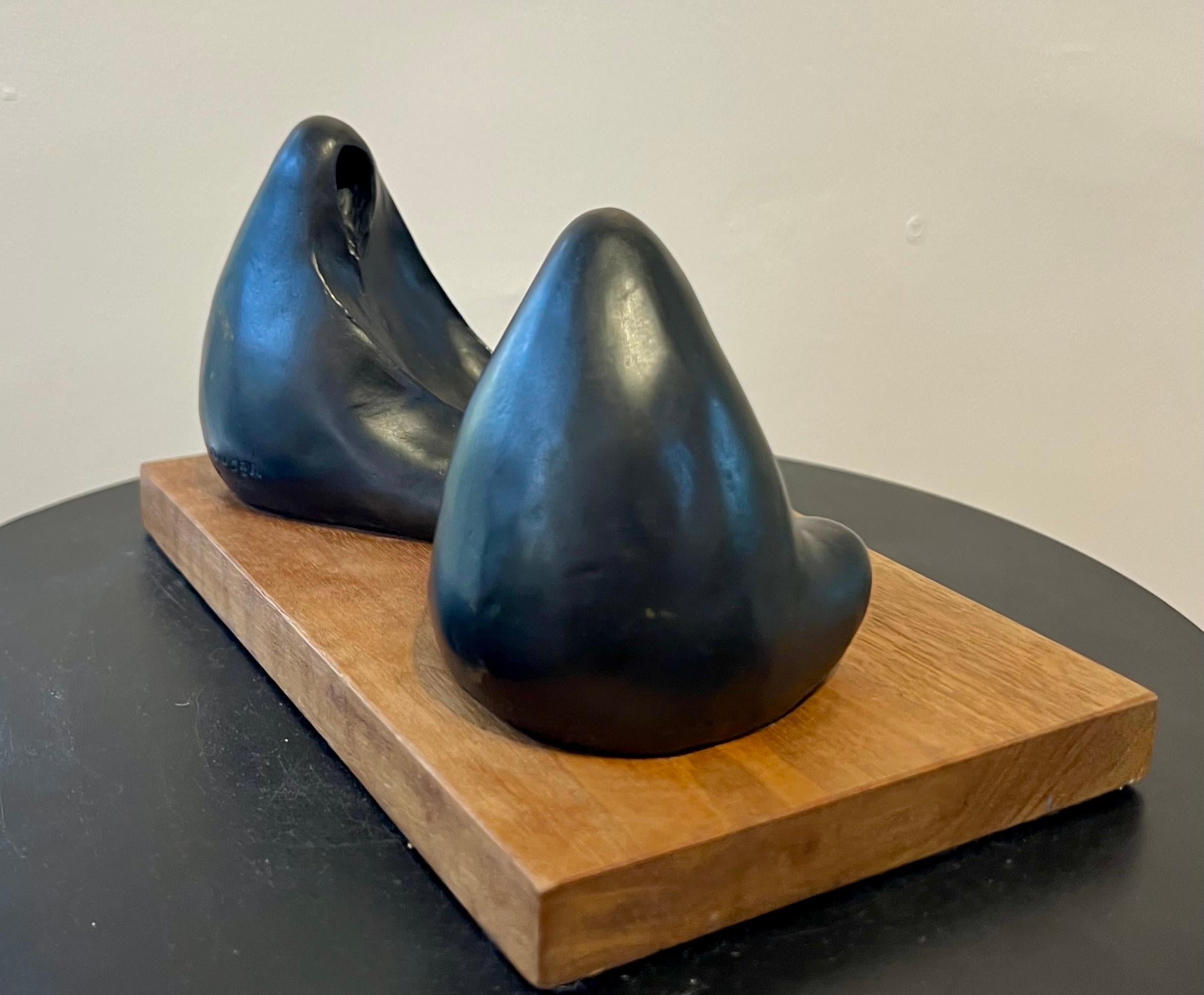 Charla nocturna, Allan Houser, bronce, escultura, edición limitada, marrón, figurativo en venta 3