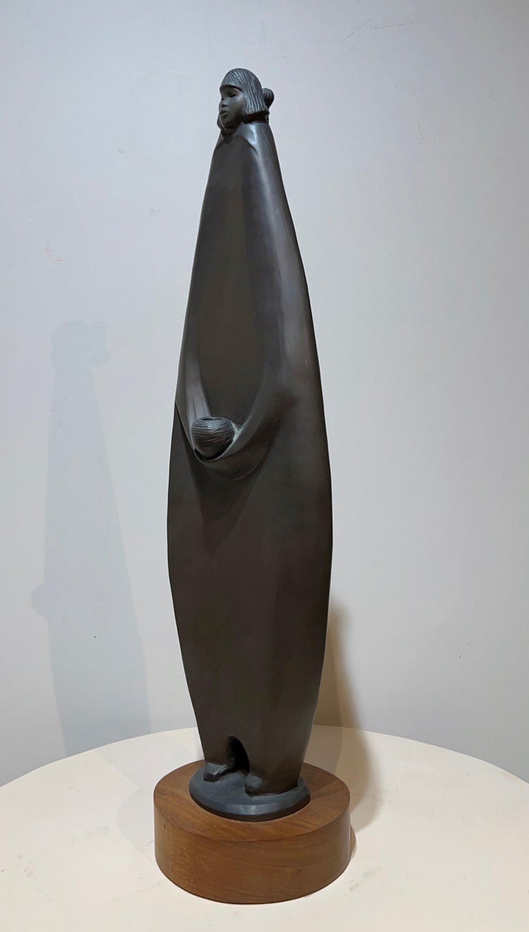 Allan Houser Pueblo Potter, bronze sculpture by Allan Houser, Apache