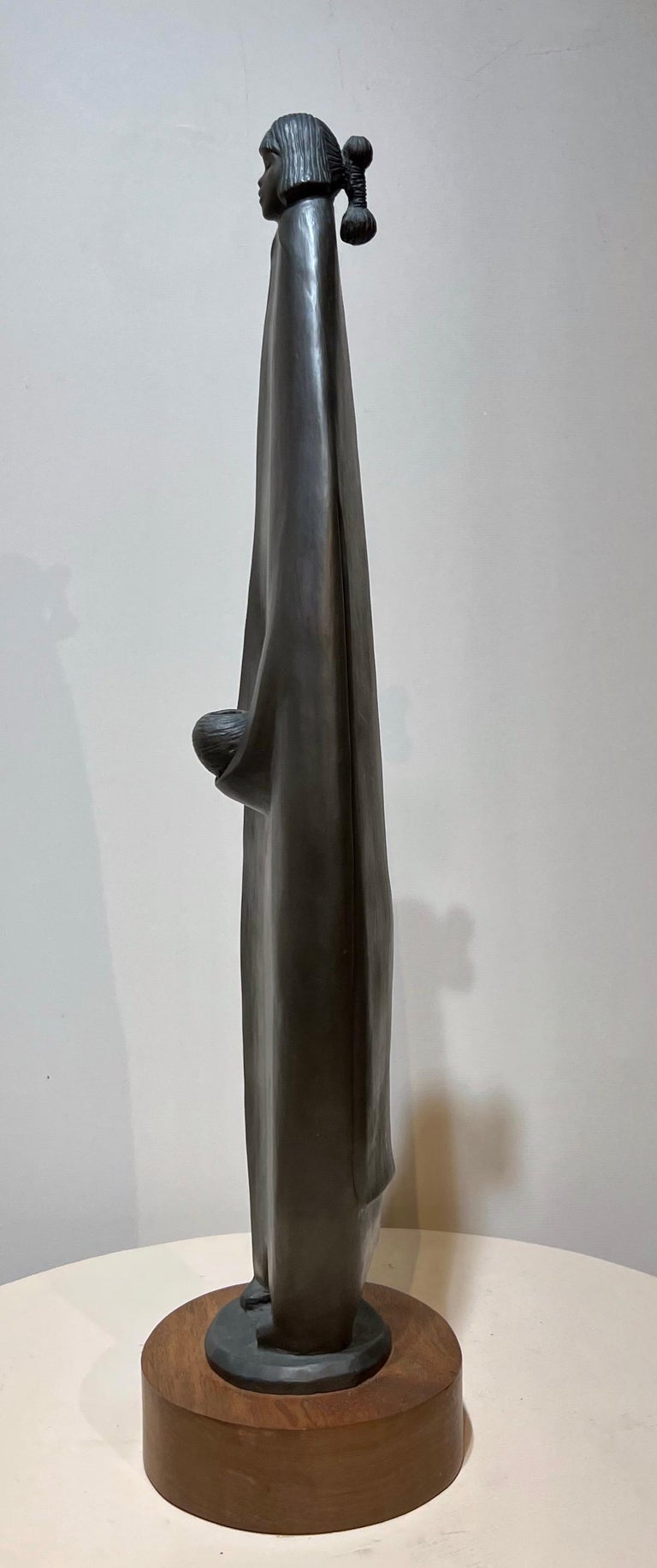 Allan Houser Pueblo Potter, bronze sculpture by Allan Houser, Apache