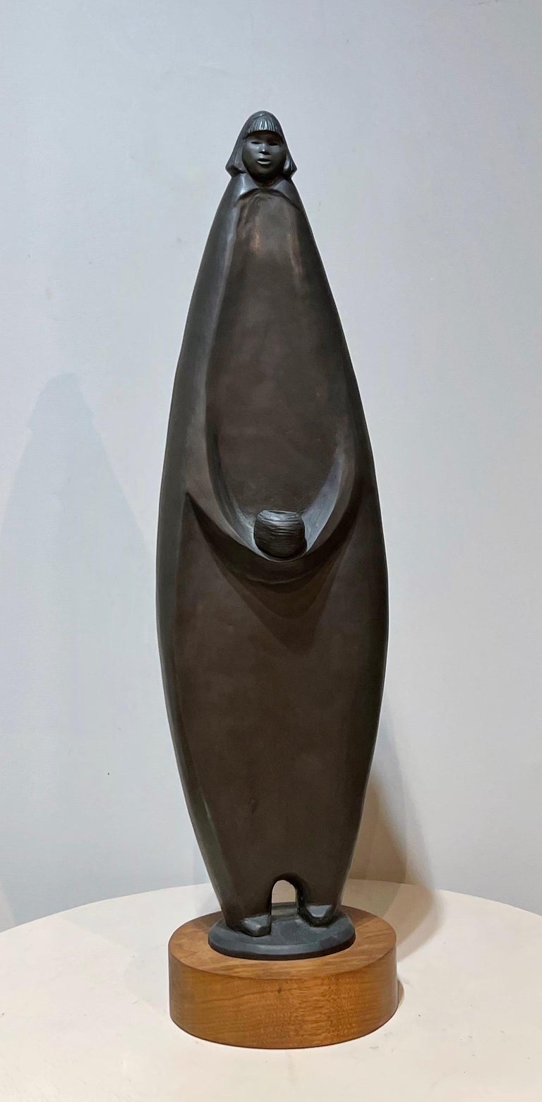 Allan Houser Pueblo Potter, bronze sculpture by Allan Houser, Apache