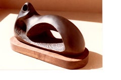 Reclining Figure II, by Allan Houser, Apache, abstract, figurative, bronze