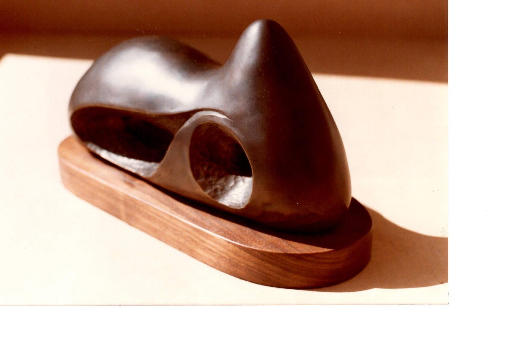 Reclining Figure II, by Allan Houser, Apache, abstract, figurative, bronze For Sale 2
