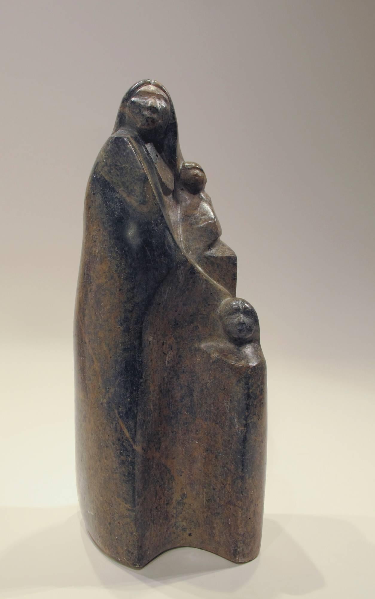 Shared Dreams, stone, sculpture, by Allan Houser, Texas steatite, mother, child
signed by the artist at the base of the child's blanket

Allan Houser (Haozous), Chiricahua Apache 1914-1994 recipient of the National Medal of Arts in 1992. Allan