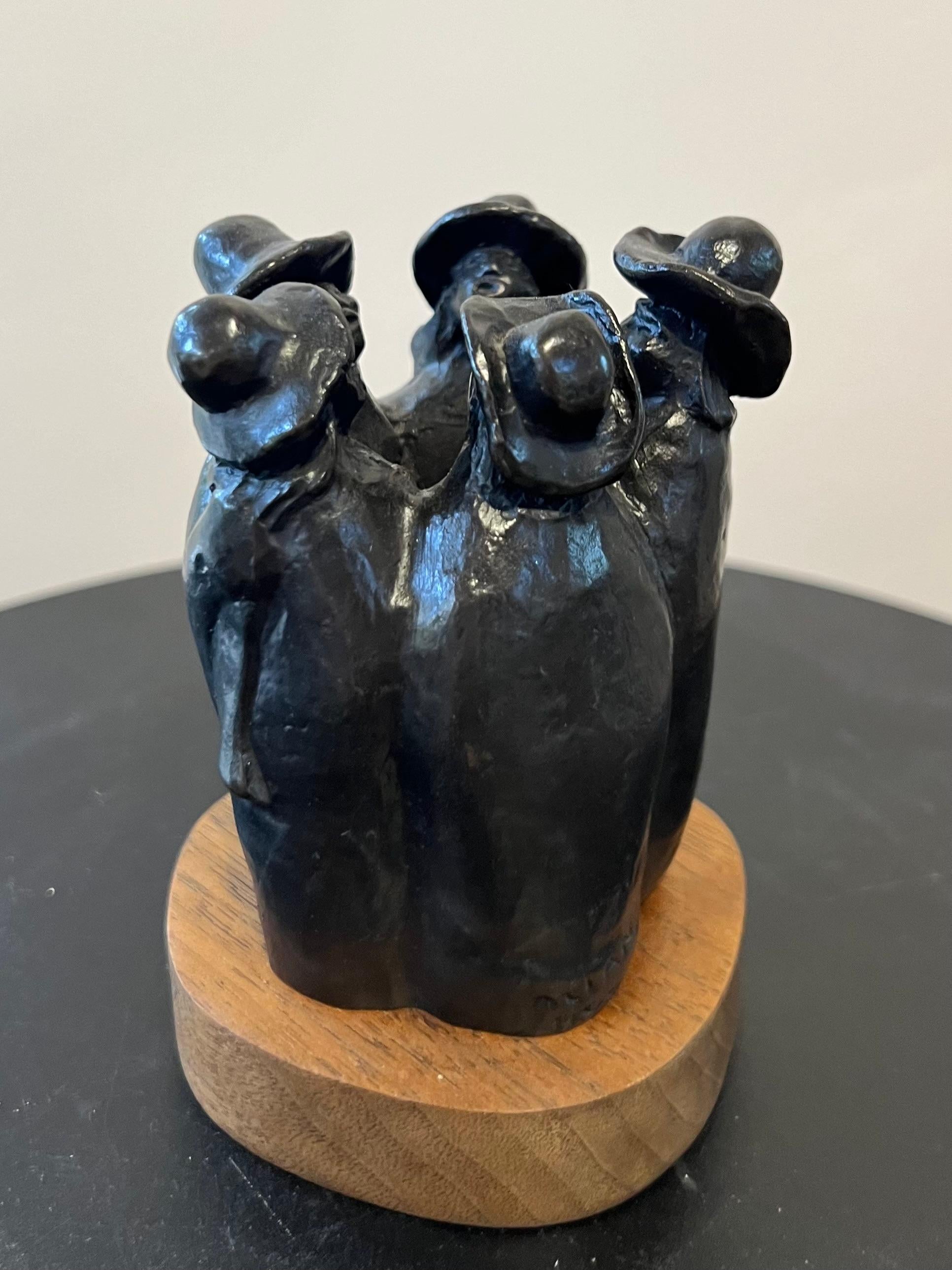En algún lugar de la reserva, Bronce, Escultura, Allan Houser, Apache, Cantante en venta 6