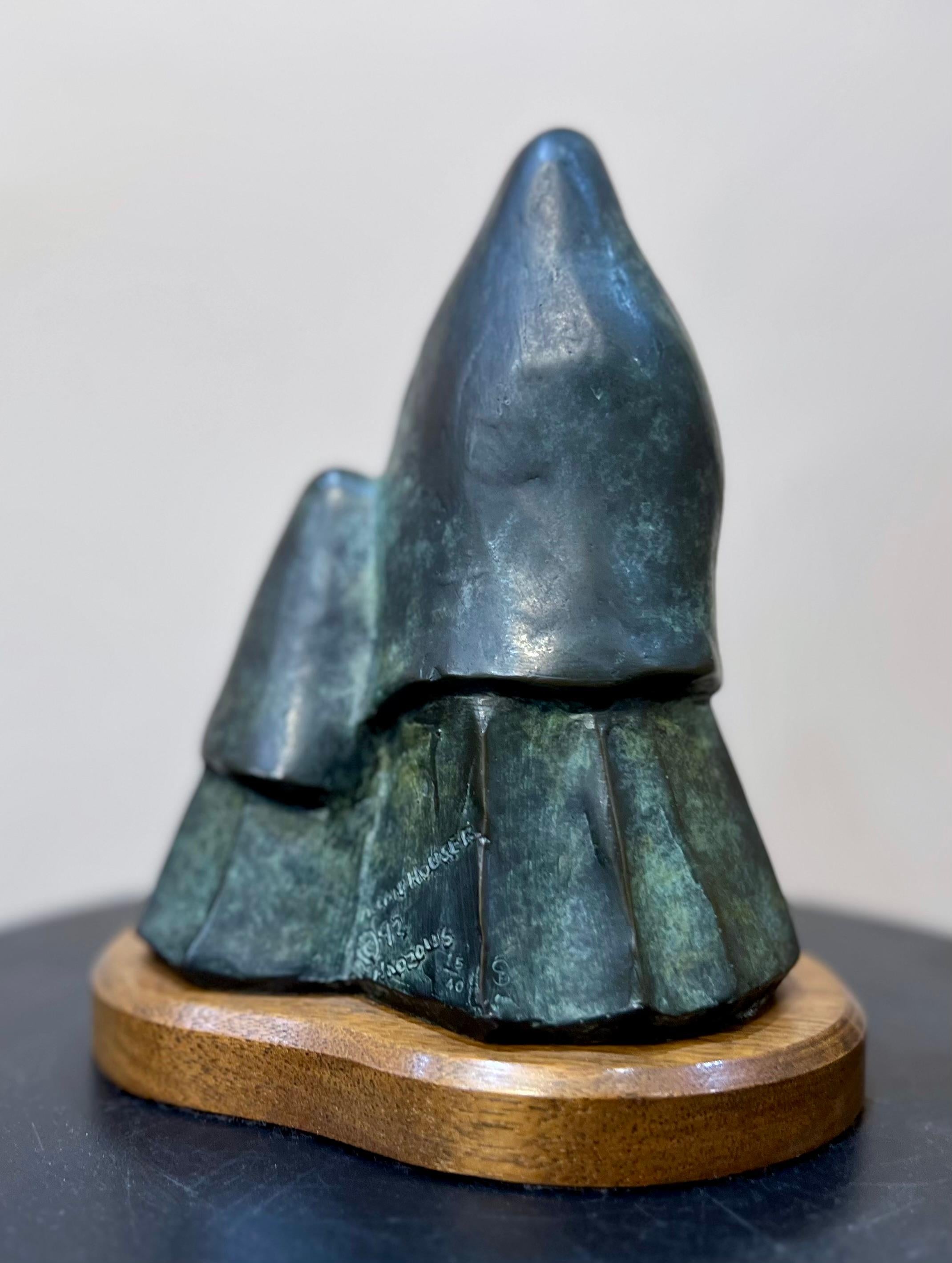 El Tímido, bronce, escultura, por Allan Houser, madre, niño, Apache, Nativo en venta 2