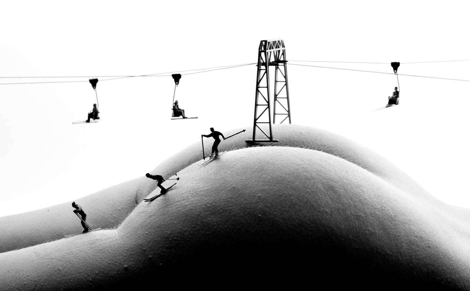 Allan I. Teger Black and White Photograph - Chairlift - black and white photography