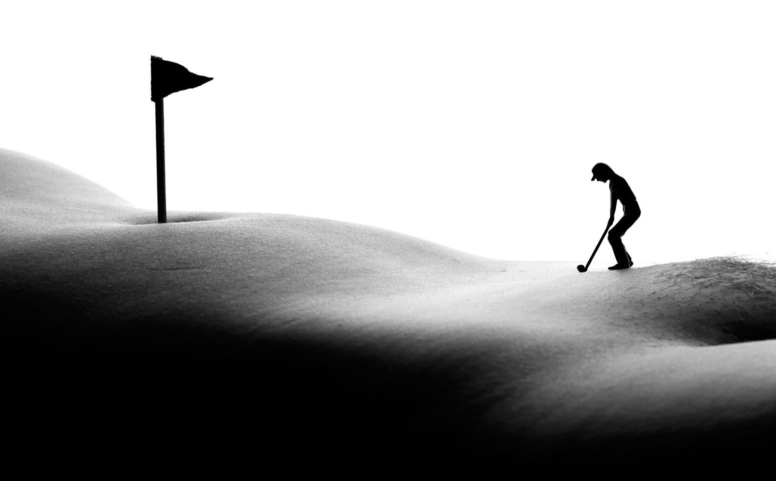 Allan I. Teger Black and White Photograph - Exclusive putting - black and white photography