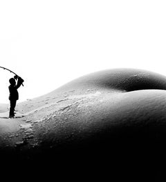 Flyfishing - black and white photography