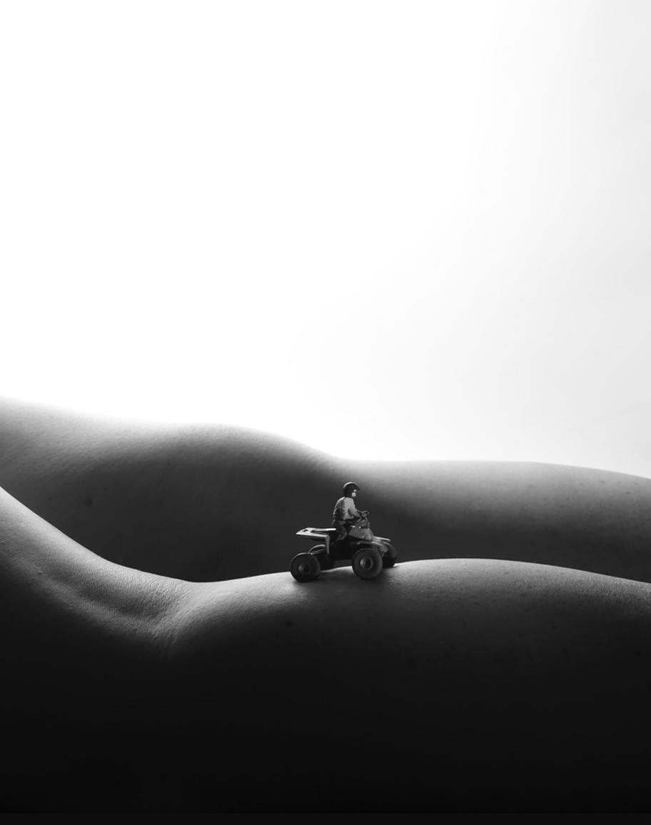 Four wheeler - black and white photography - Contemporary Photograph by Allan I. Teger