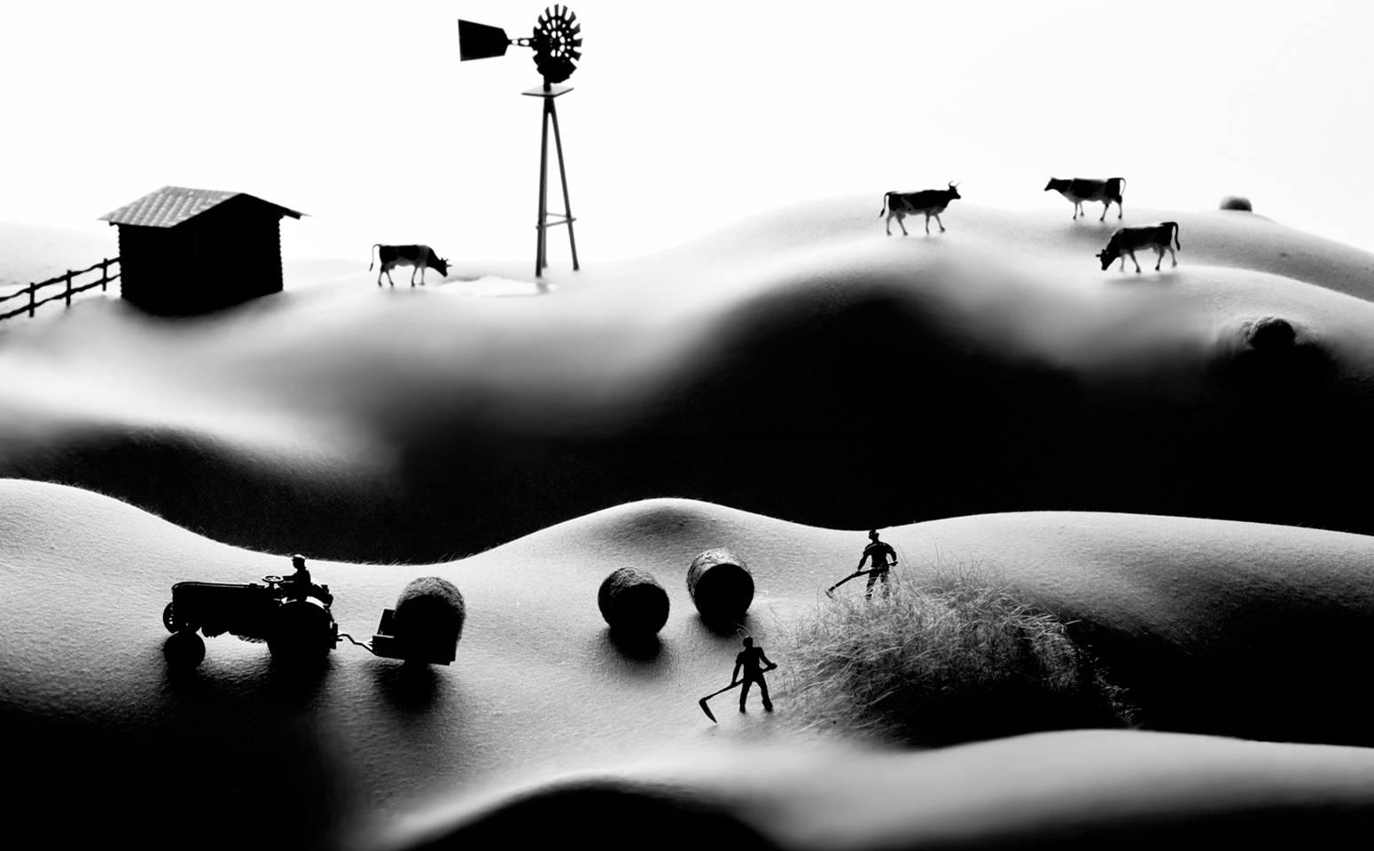 Black and White Photograph Allan I. Teger - Farming - Fermeture