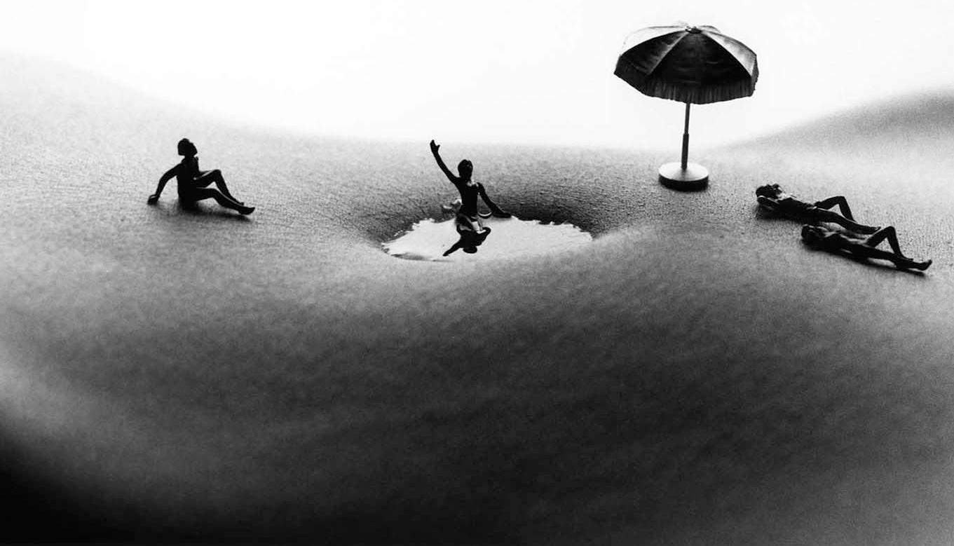 Swimming hole - black and white photography - Photograph by Allan I. Teger
