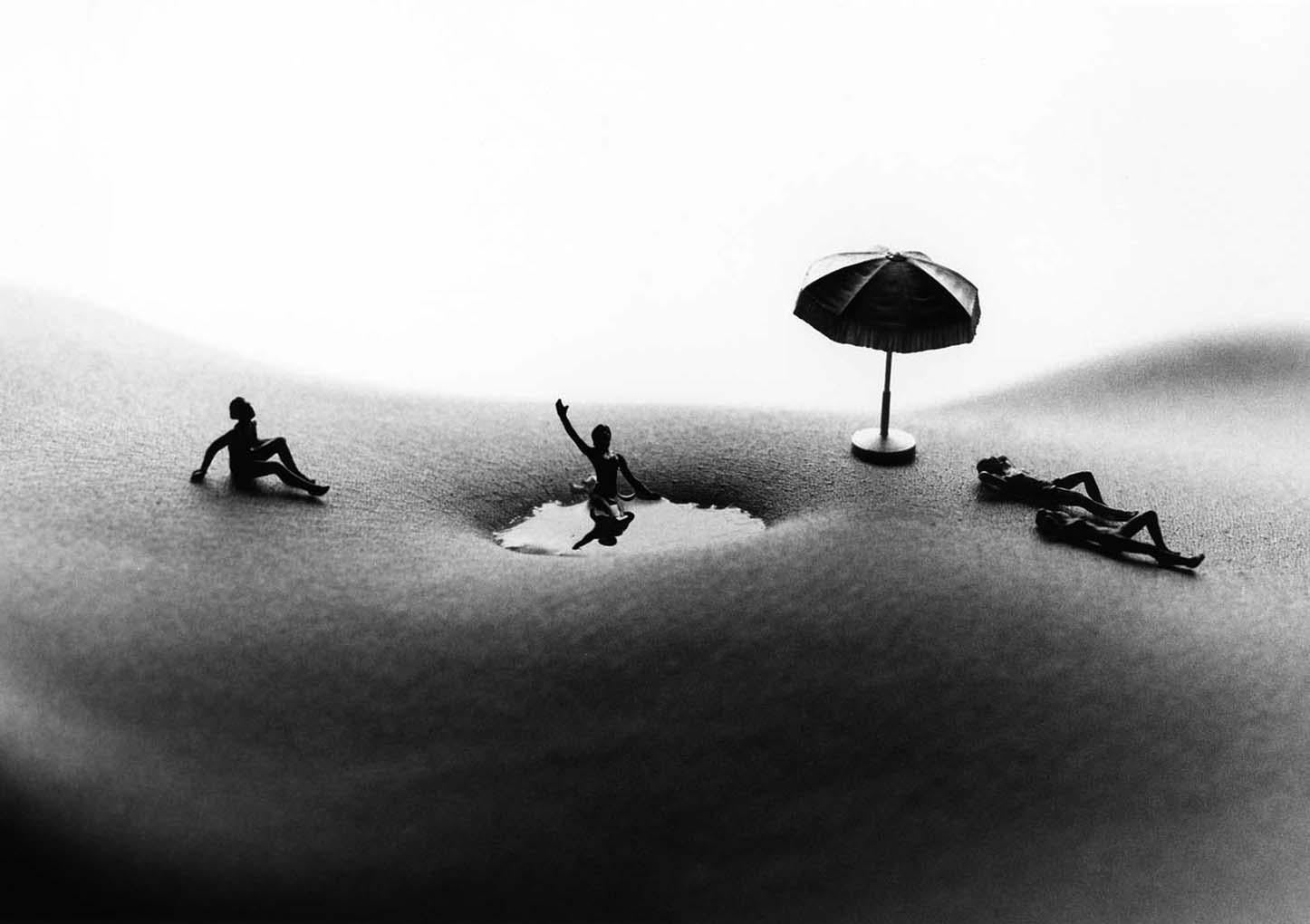 Allan I. Teger Black and White Photograph - Swimming hole - black and white photography