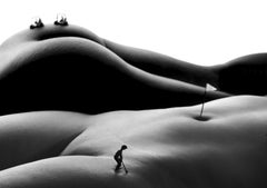 The long putt - black and white photography