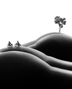Two Bikes - black and white photography