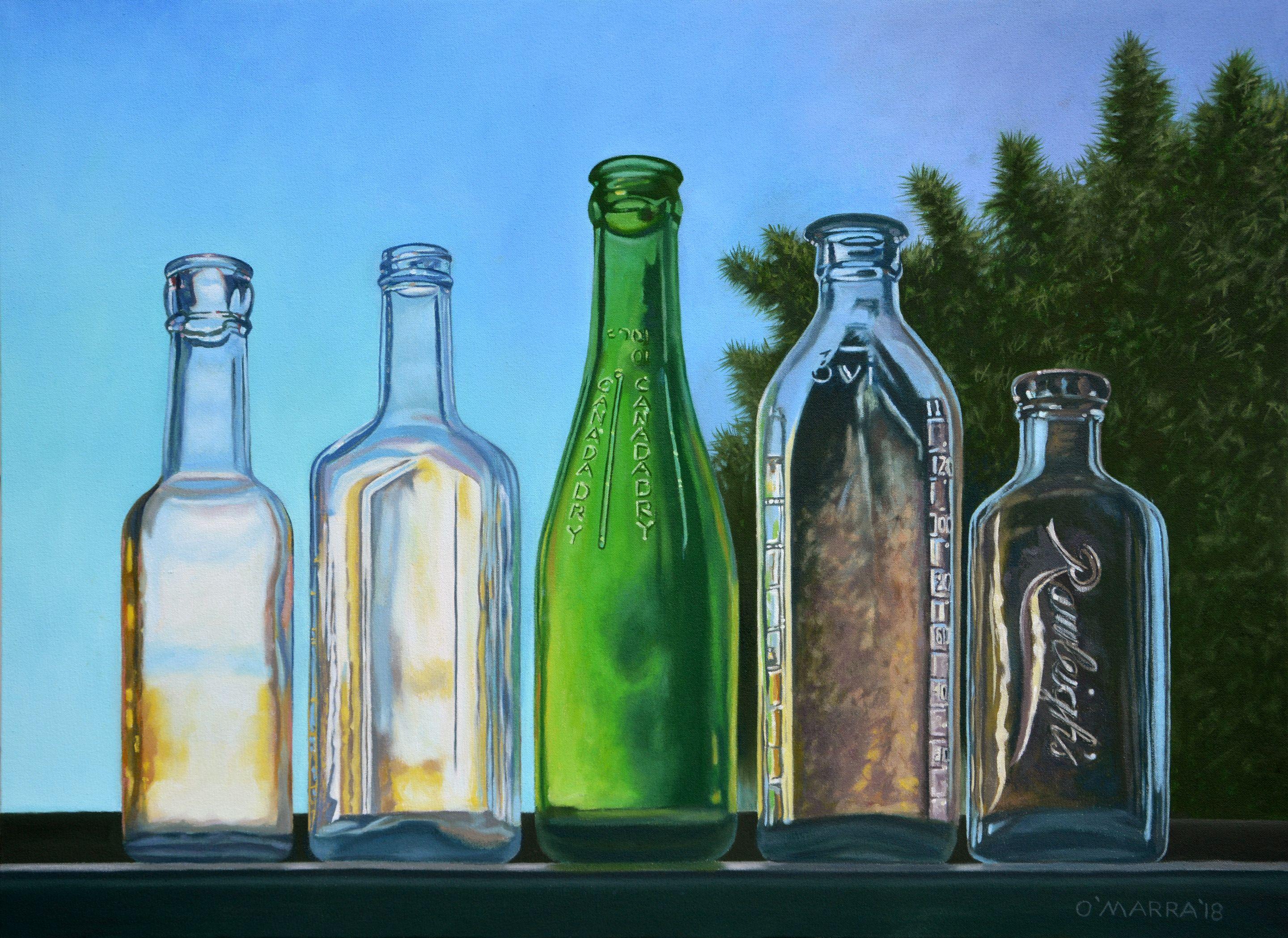 paintings of bottles