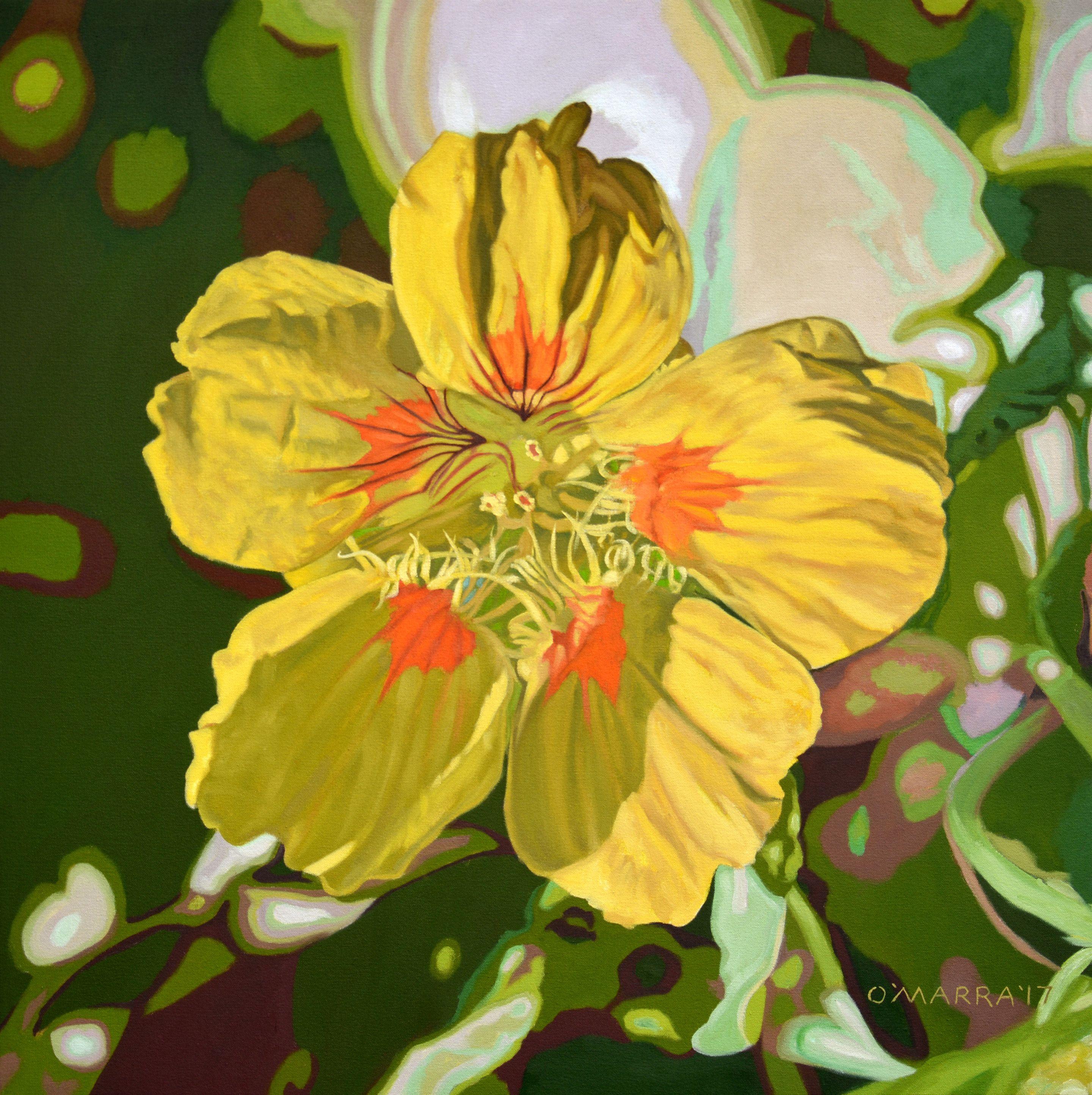 My favourite flower, this bloom from my home garden :: Painting :: Realism :: This piece comes with an official certificate of authenticity signed by the artist :: Ready to Hang: Yes :: Signed: Yes :: Signature Location: Lower right :: Canvas ::