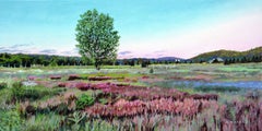 Maxwell Settlement Backyard Meadow, Painting, Oil on Canvas