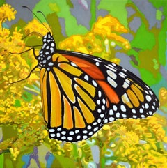 Monarch Butterfly Friend, Painting, Oil on Canvas