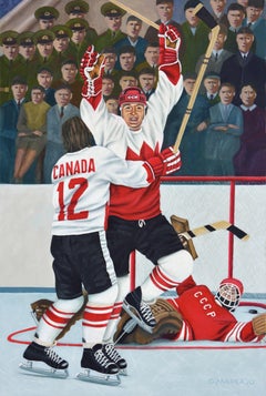 The Goal, Painting, Oil on Canvas