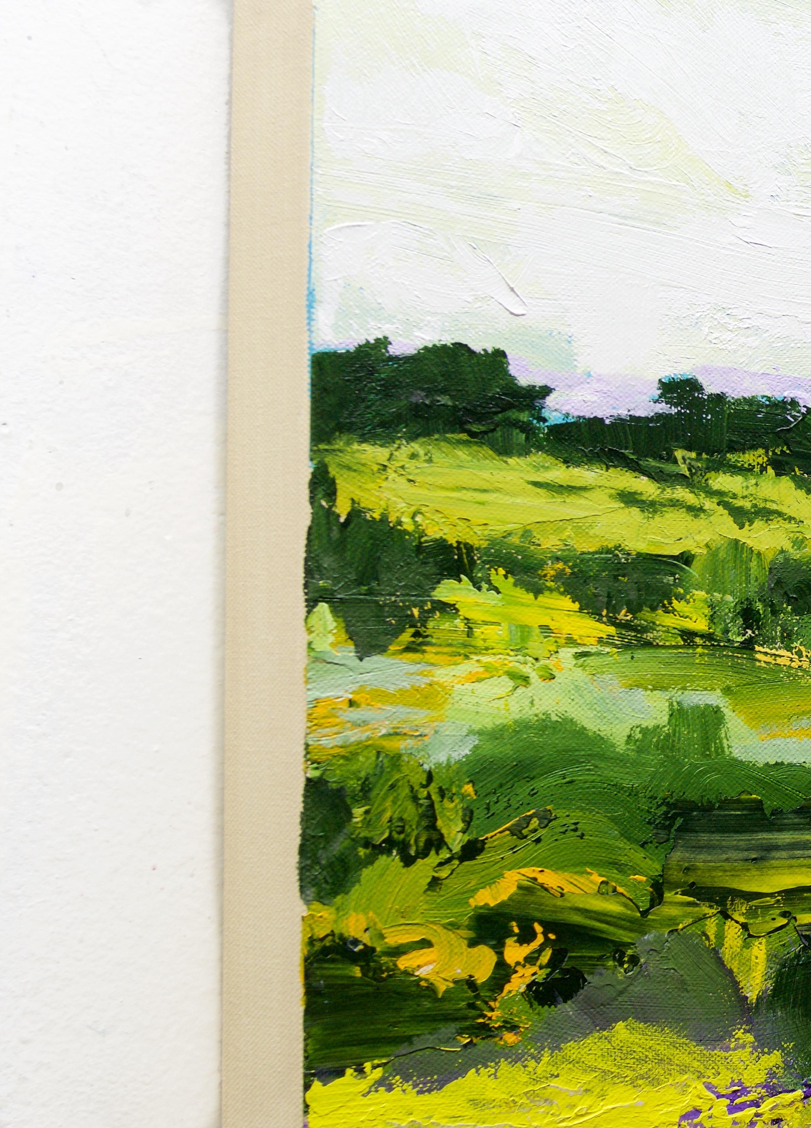 Colina Blanca, Pintura, Acrílico sobre lienzo - Painting Impresionista de Allan P Friedlander