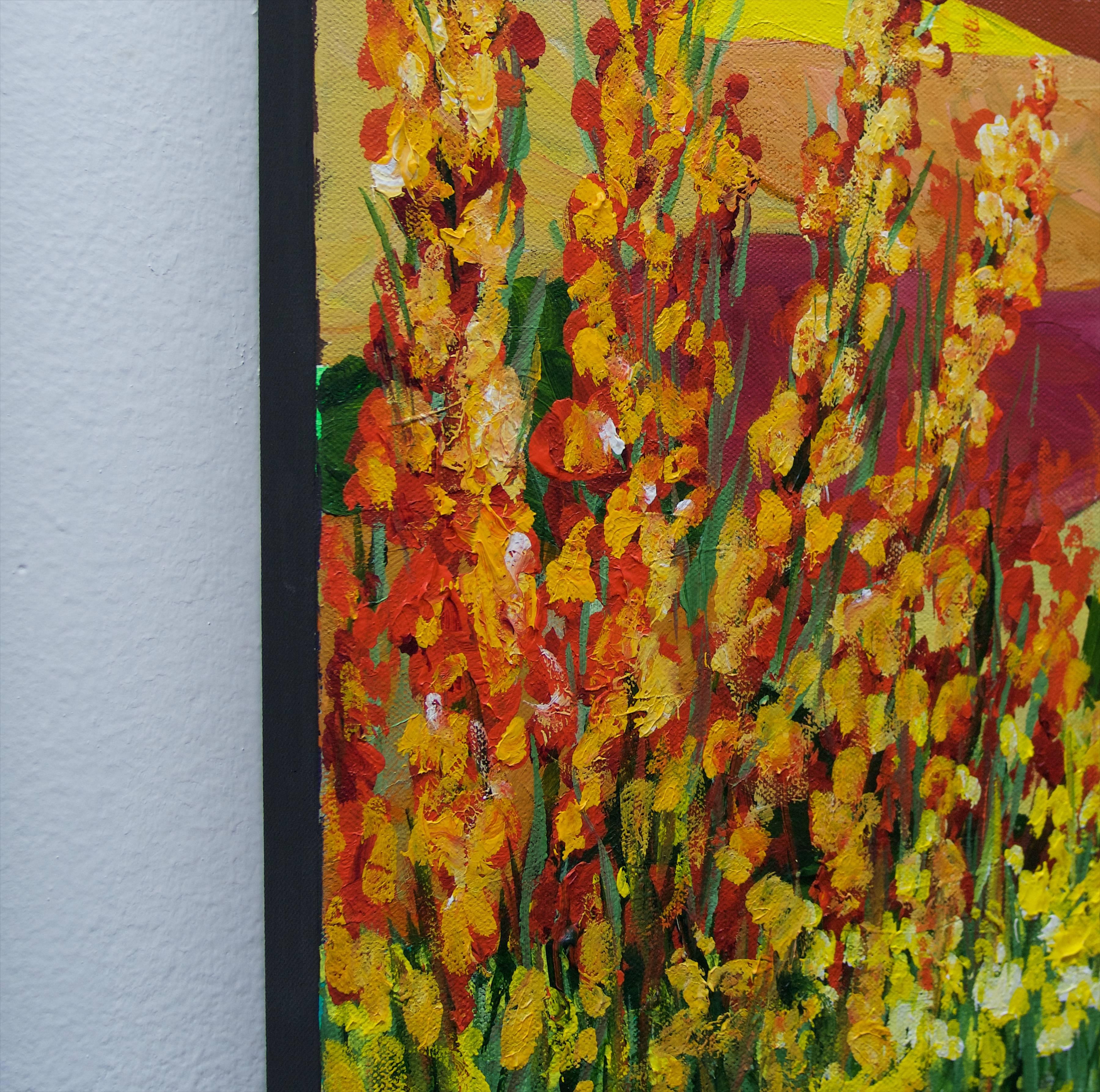 Mezcla Roja, Pintura Original - Painting de Allan P. Friedlander