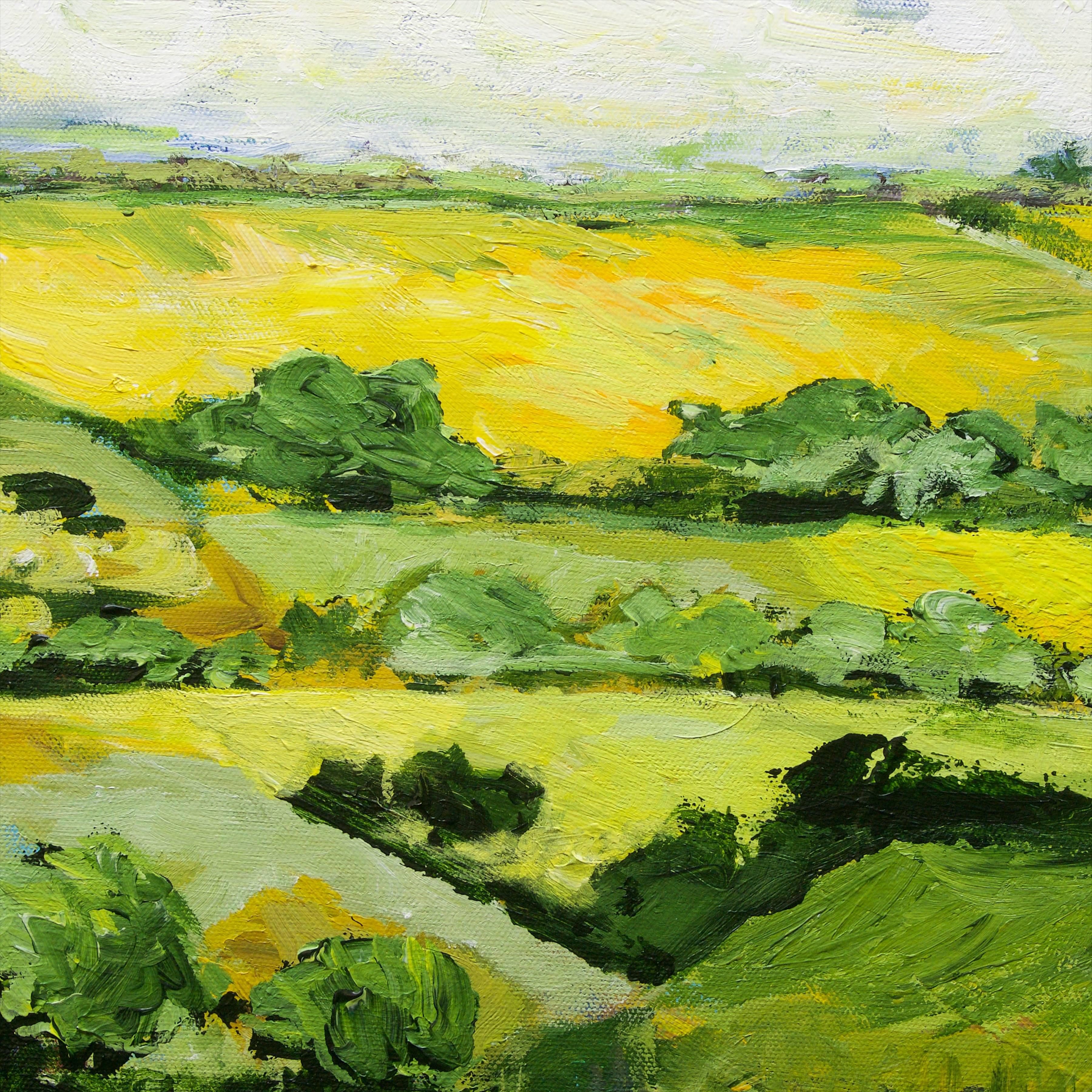 Woolton - Green Landscape Painting by Allan P. Friedlander
