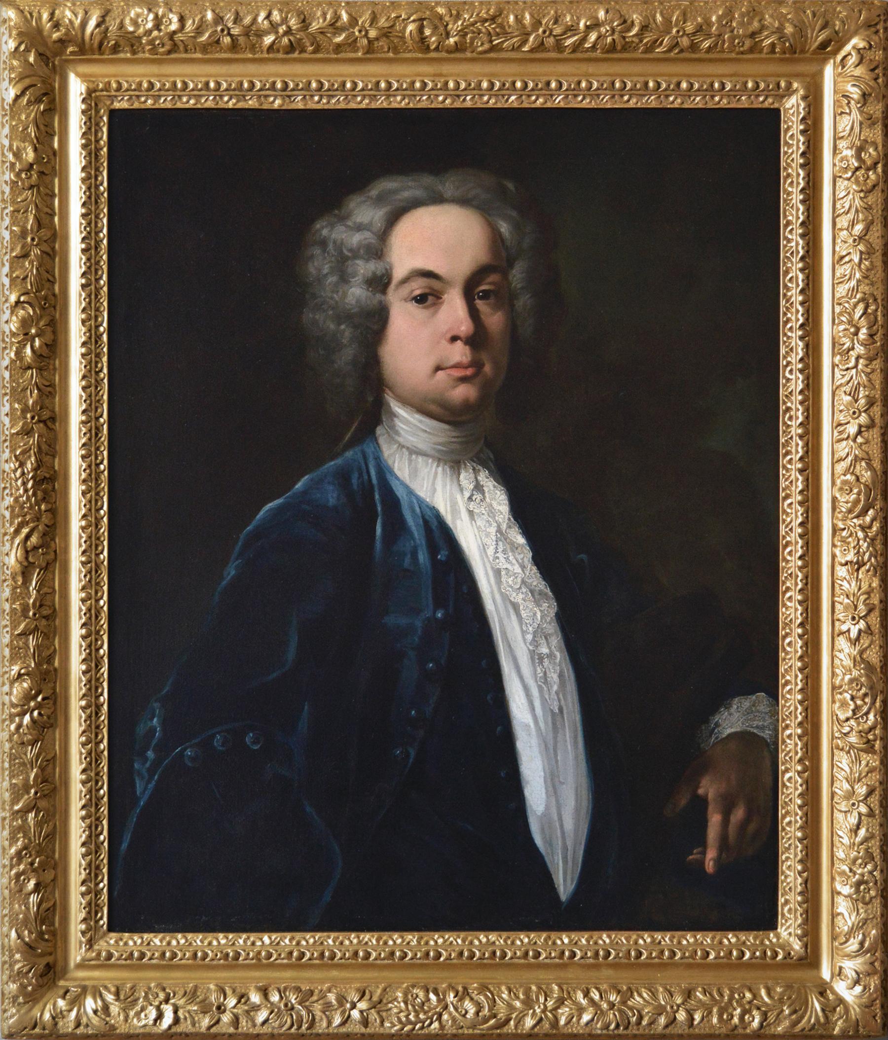 18th Century portrait oil painting of a gentleman