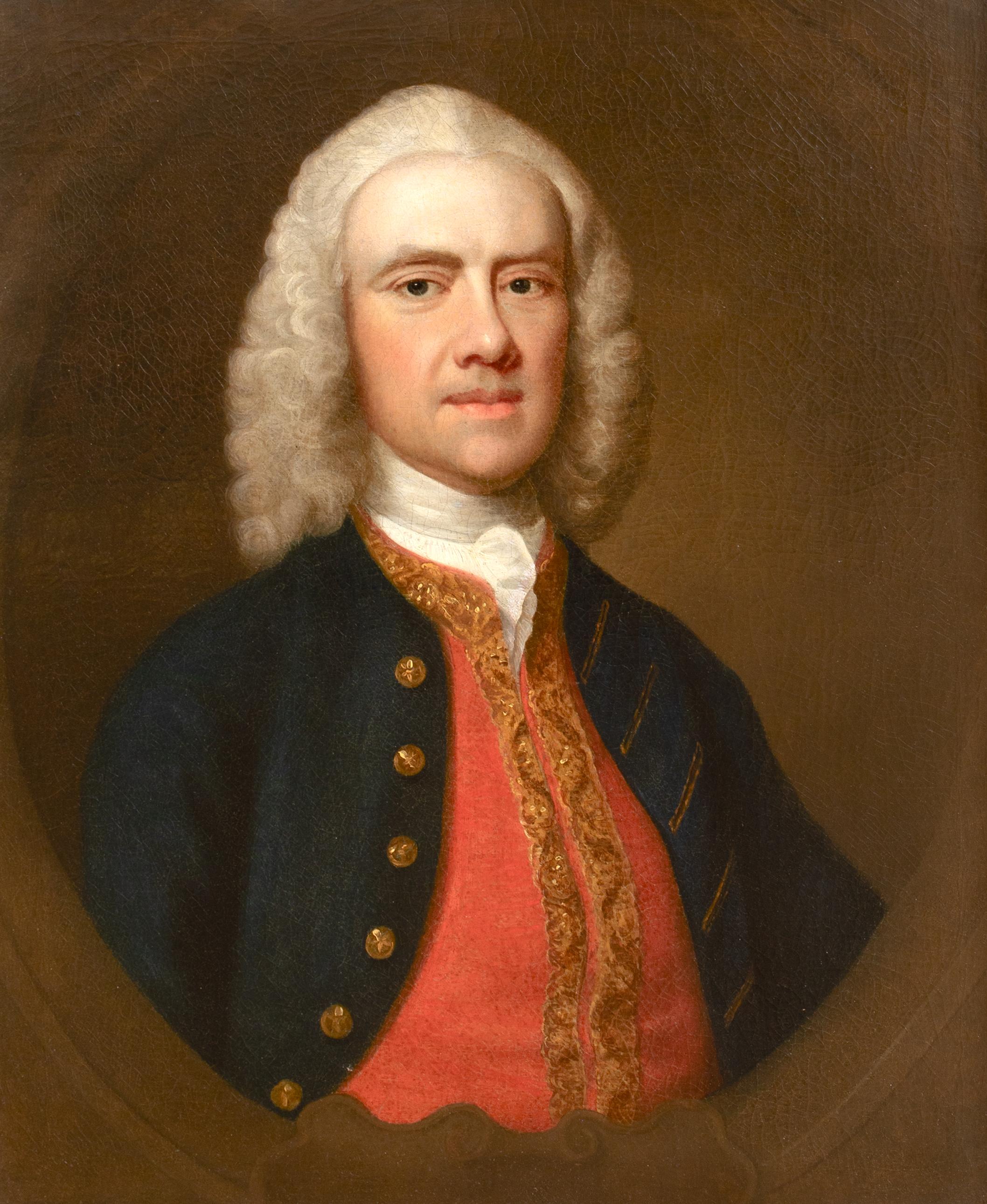 Ritratto di Samuel Martins, 18° secolo - ALLAN RAMSAY (1713-1784) - Portrait Painting Marrone di Allan Ramsay