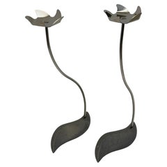 Allan Schaff Tealight Candle Holders for Royal Copenhagen - A Pair