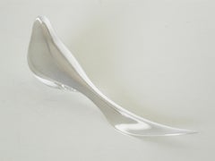 Allan Scharff for Georg Jensen Sterling Wagtail Letter Opener Glass Paperweight