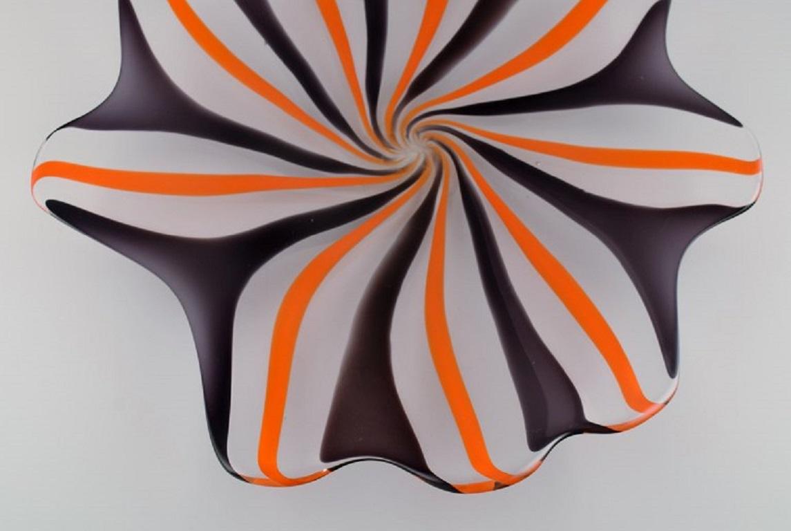 Danese Allan Scharff per Holmegaard, piatto unico colossale / ciotola in vetro artistico in vendita