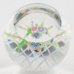 Allan Scott Caithness Whitefriars Hanging Basket Lampwork Paperweight 1988