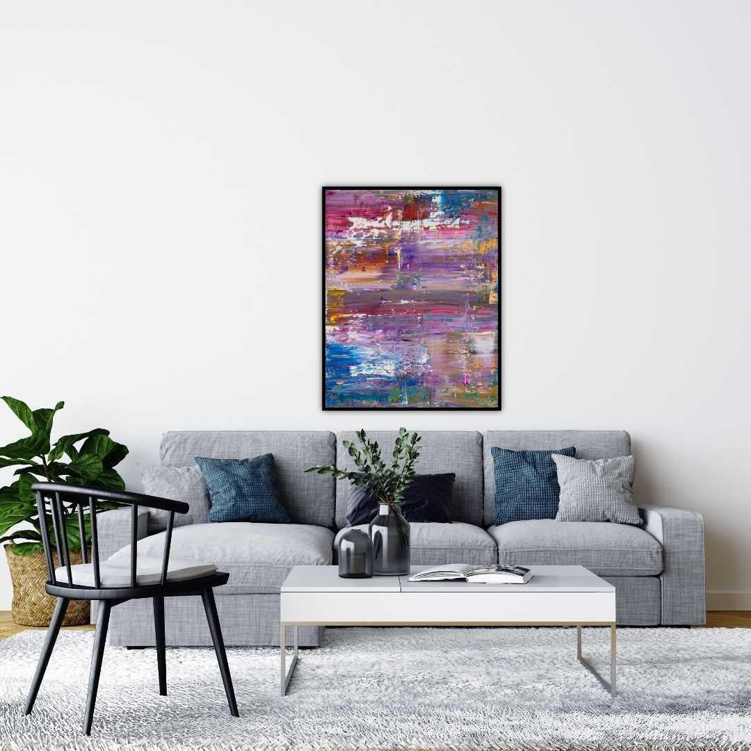 Derive di Allan Storer, astratto, pittura a olio, arte espressionista, contemporaneo 1