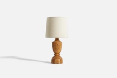 Allan Svensson, Table Lamp, Laminated Wood, Sweden, 1979