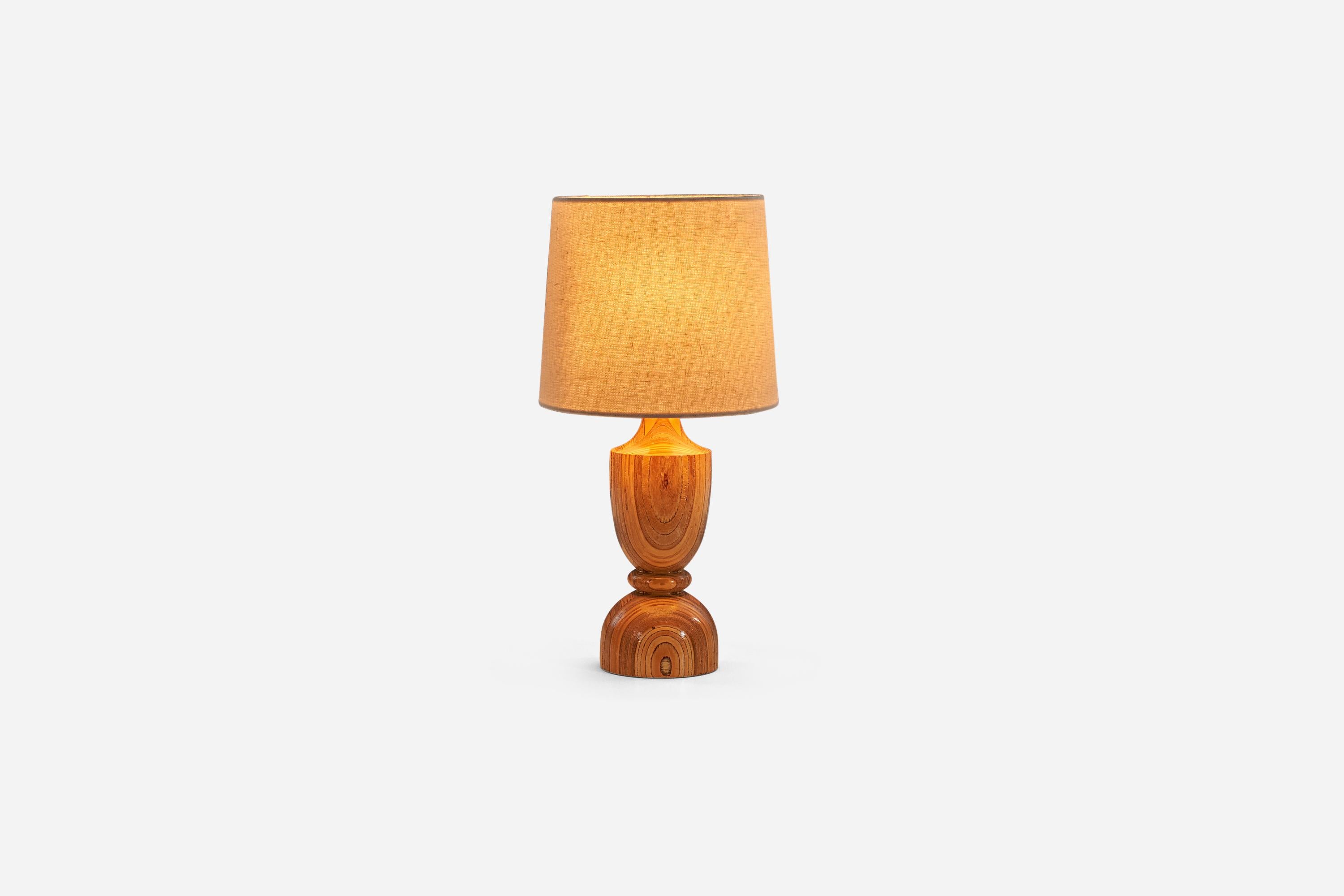 Suédois Allan Svensson, lampe de bureau, bois stratifié, Suède, 1979 en vente