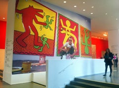 Artist Keith Haring Working in his Studio - Archival Signed Fine Art Color Print