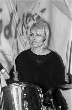 Blondie Debbie Harry Drummer  -  Fine Art Limited Edition Black and White Print
