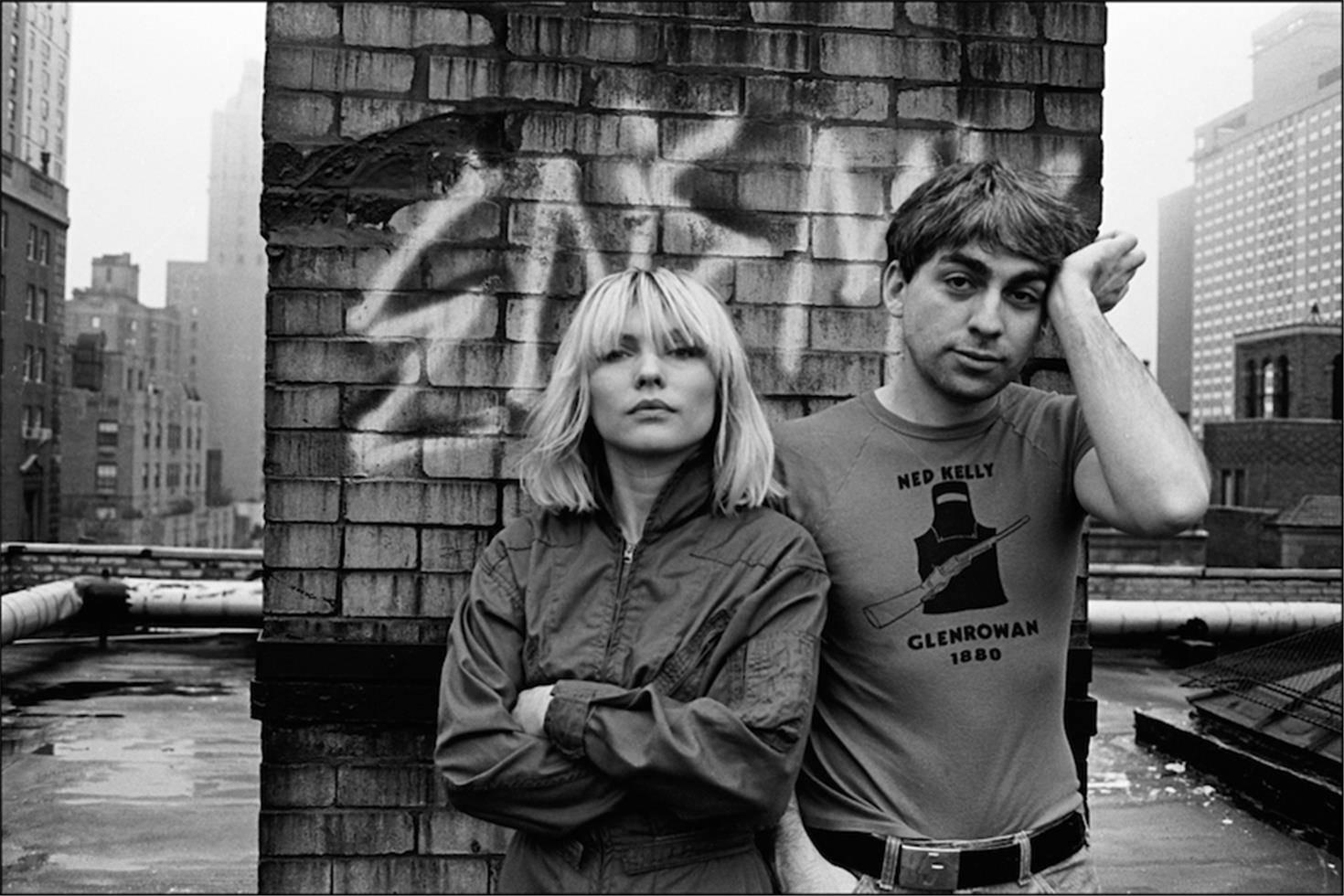 Allan Tannenbaum Black and White Photograph - Debbie Harry and Chris Stein, New York City, 1980