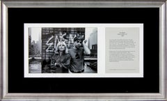 "Deborah Harry and Chris Stein of Blondie on Their Roof in NYC" framed photo 