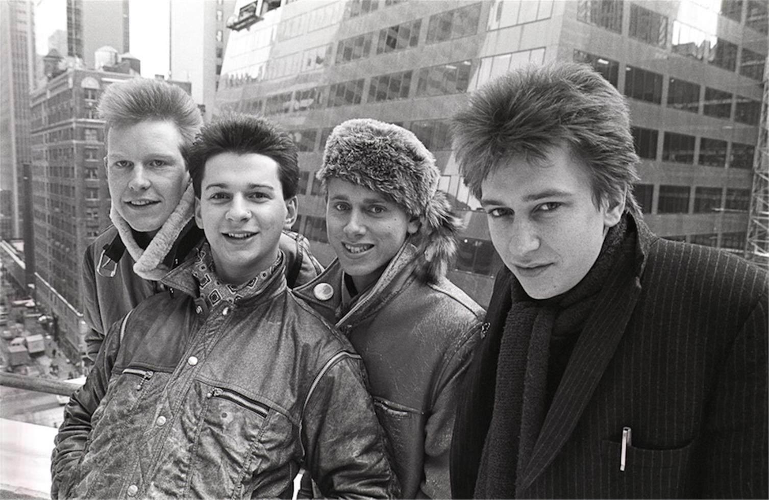 Allan Tannenbaum Black and White Photograph - Depeche Mode, NYC, 1982