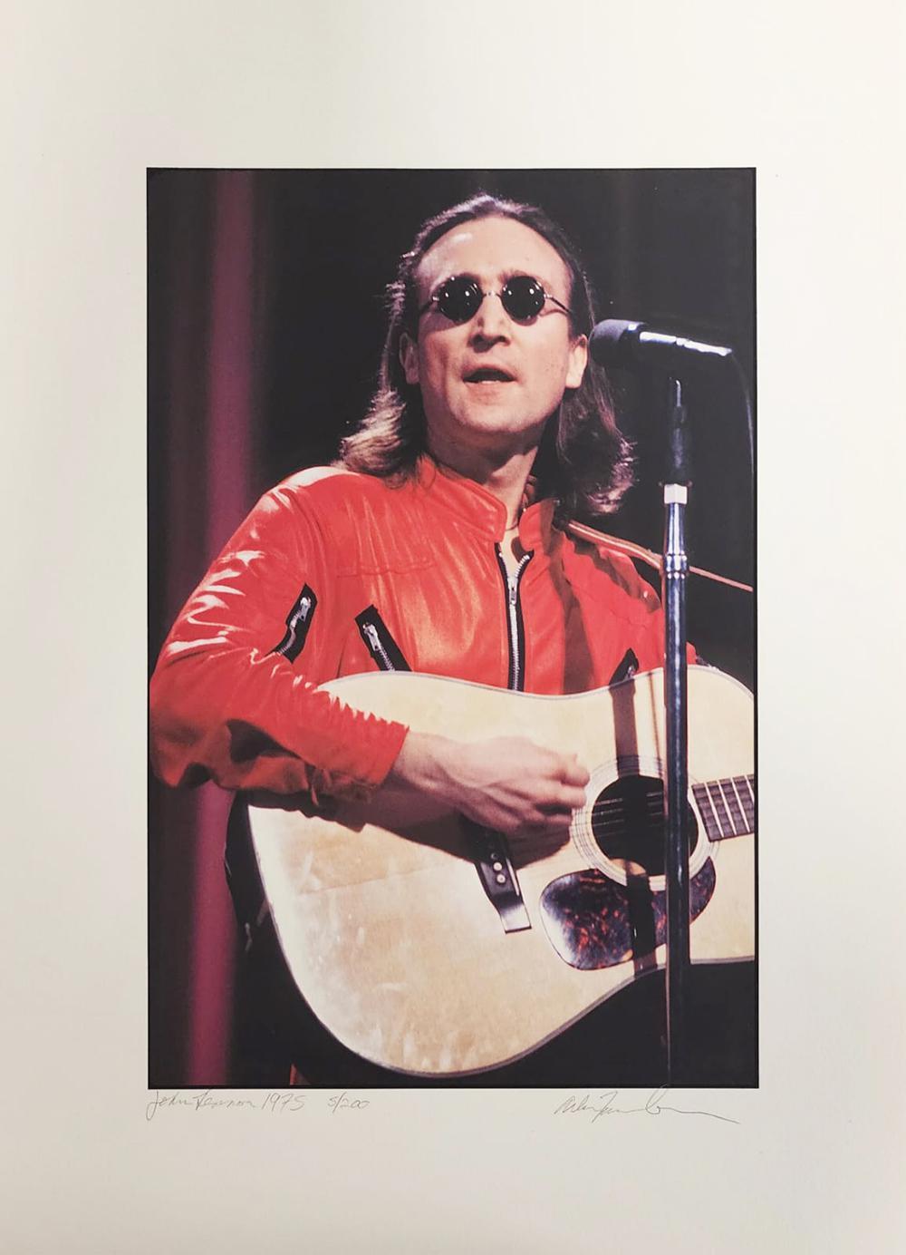 Allan Tannenbaum Figurative Photograph - John Lennon, 1975