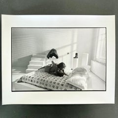 John Lennon et Yoko Ono nus au lit 1980 impression vintage d'Allan Tannenbaum