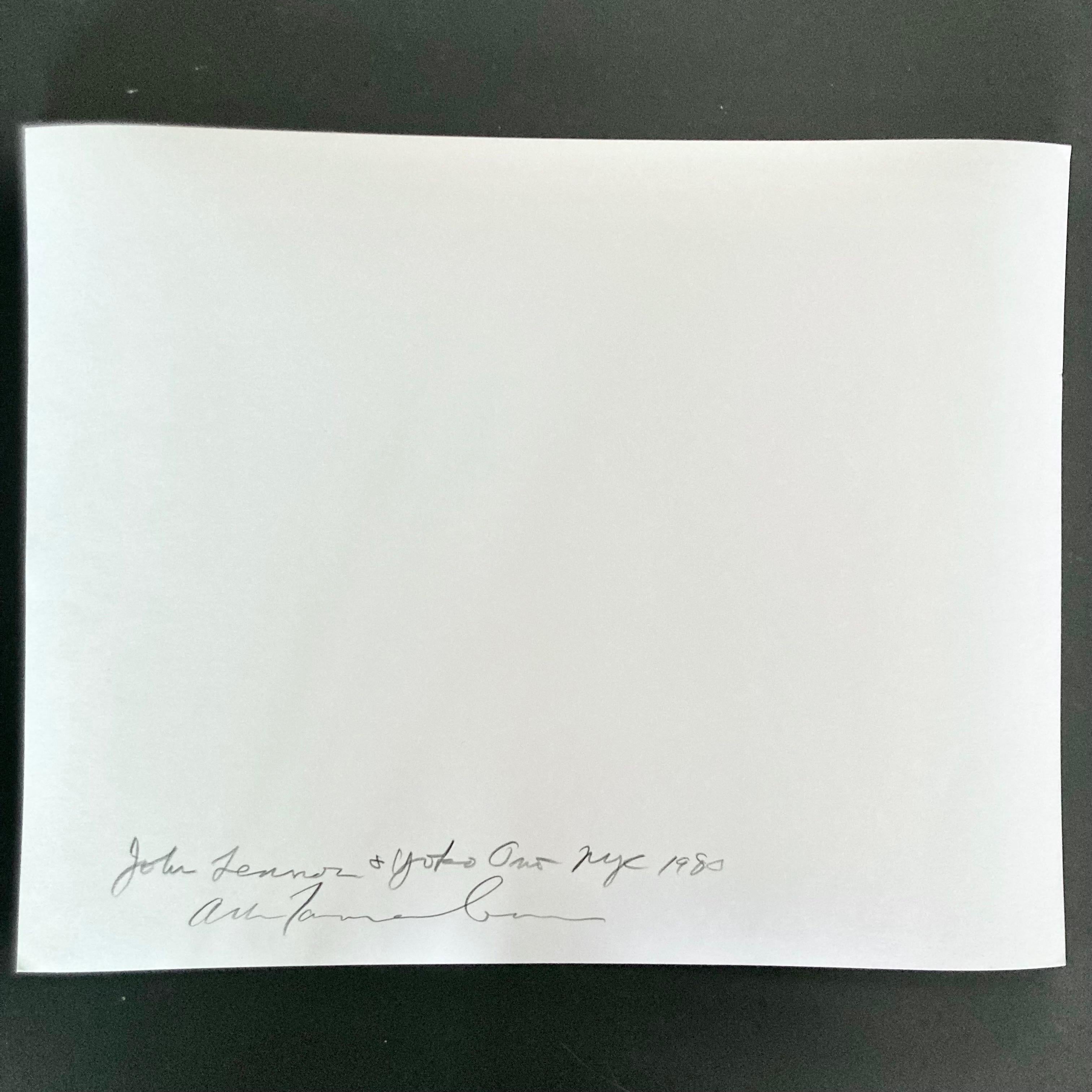 John Lennon und Yoko Ono „ Starting Over“, Vintage-Druck von Allan Tannenbaum, 1980 im Angebot 1