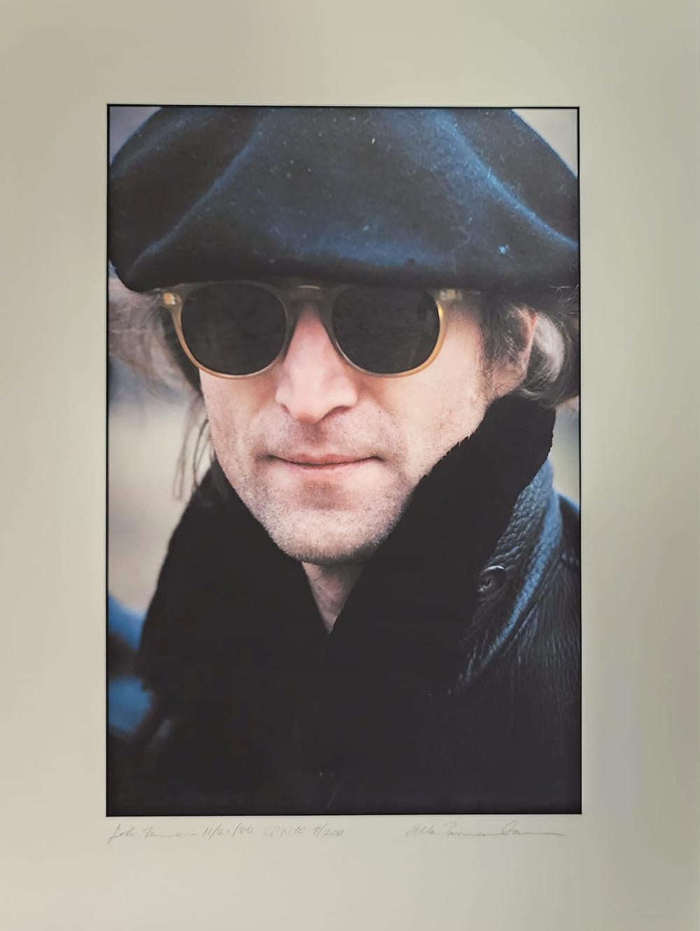 Allan Tannenbaum Figurative Photograph - John Lennon, NYC, 1980