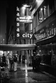 Max's Kansas City Night Street  -  Fine Art Limited Edition Black & White Print