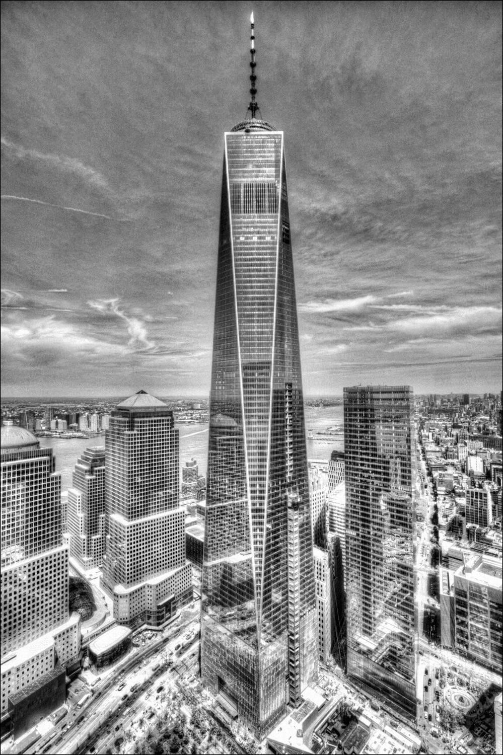 Allan Tannenbaum Black and White Photograph - One World Trade Center 