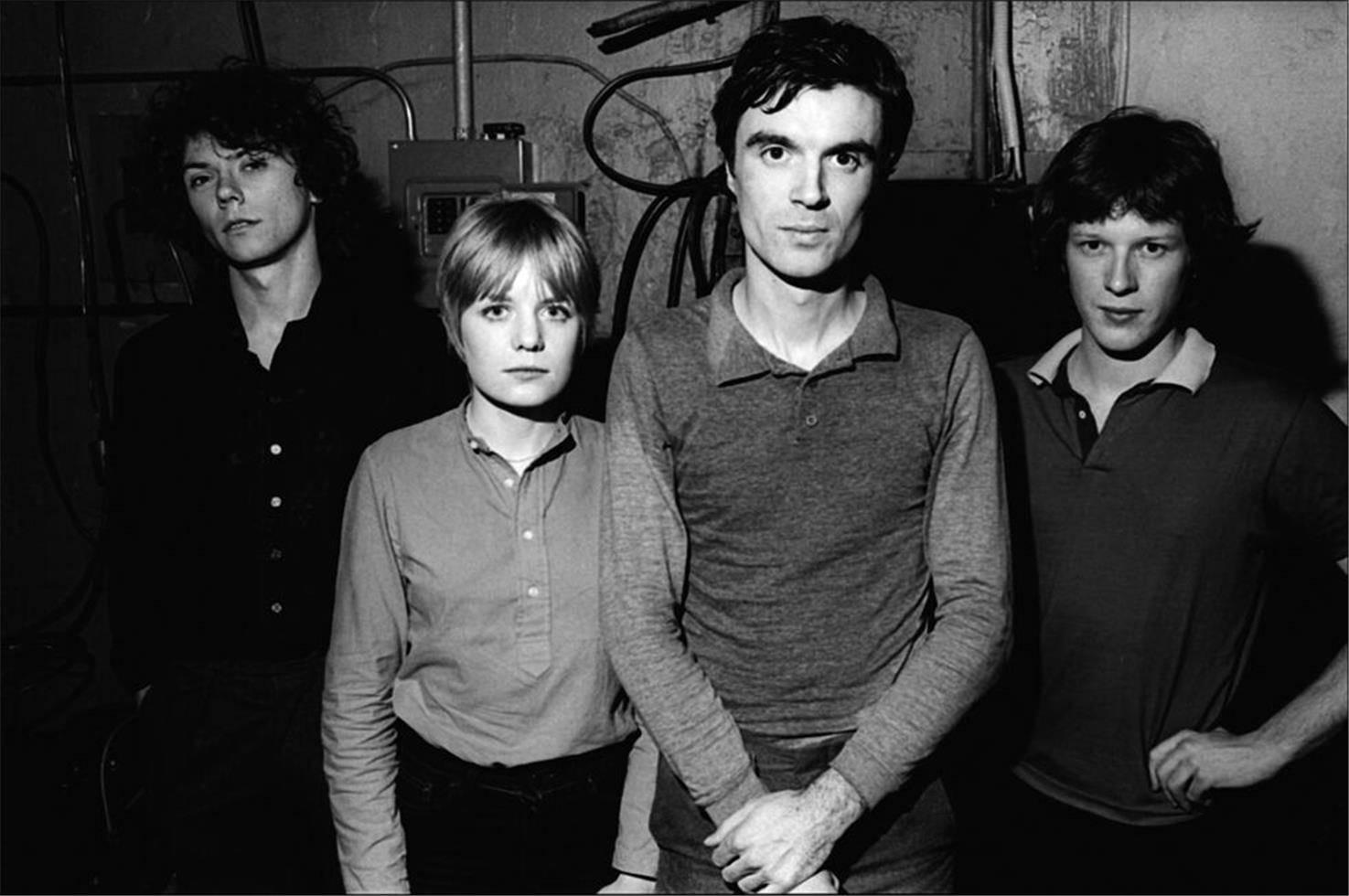 Allan Tannenbaum Black and White Photograph - Talking Heads, Backstage, Manhattan, February, 1977