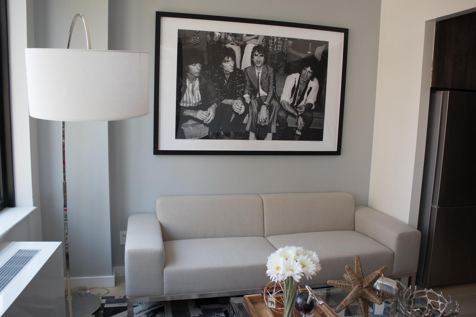 The Rolling Stones at Danceteria - Archival Black and White Fine Art Print - Photograph by Allan Tannenbaum