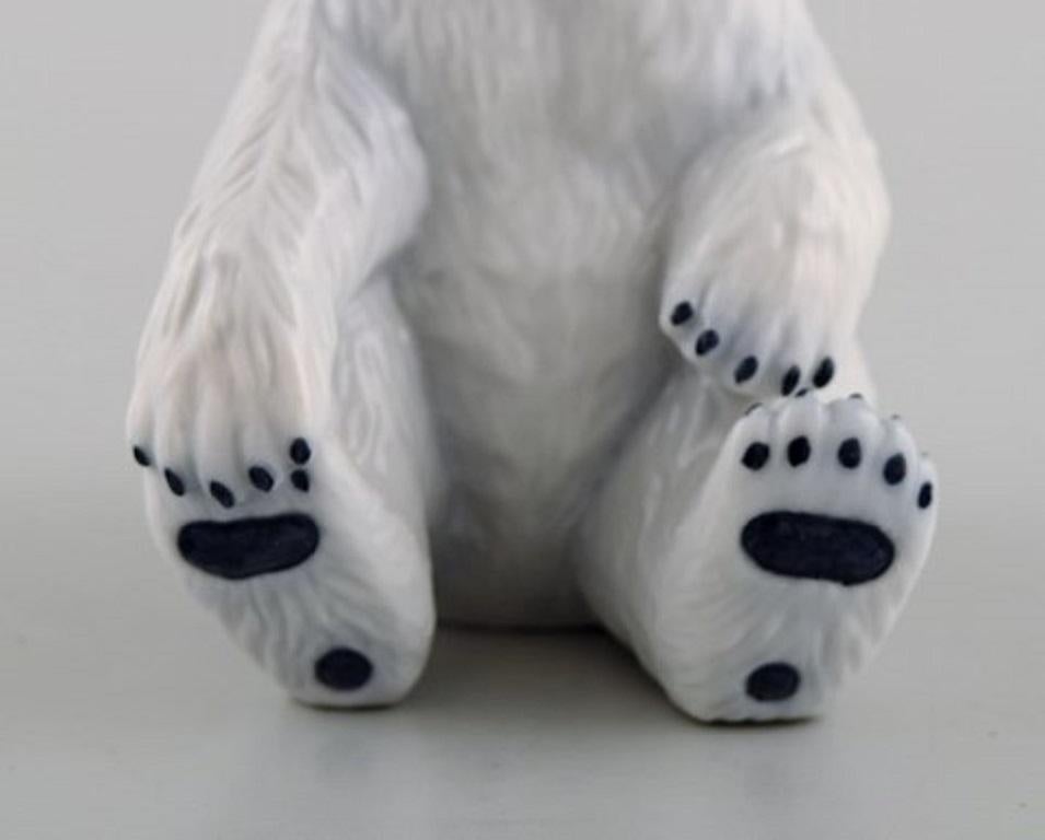 20th Century Allan Therkelsen for Royal Copenhagen, Rare Porcelain Figurine, Polar Bear